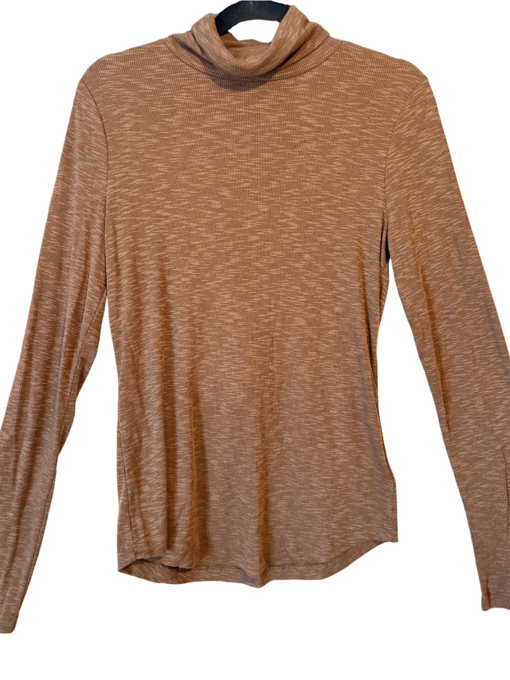 Tall Gap Ribbed Turtleneck Sweater | Slim Fit | Chocolate Brown | Medium Tall - Picture 2 of 8